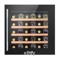 Baridi 36 Bottle Built In Wine Cooler Fridge Digital Touch Controls LED Light B