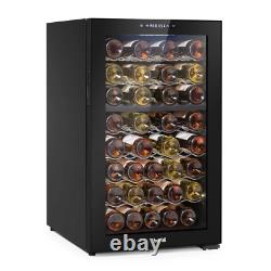 Baridi 52 Bottle Wine Cooler Dual Zone Fridge Touch Controls LED Light Black A