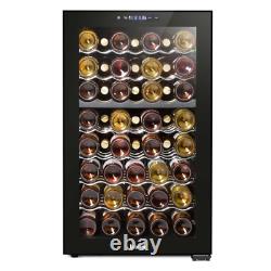 Baridi 52 Bottle Wine Cooler Dual Zone Fridge Touch Controls LED Light Black A