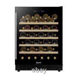 Baridi 54 Bottle Wine Cooler Fridge with Digital Touch Controls LED Light B