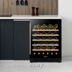 Baridi 54 Bottle Wine Cooler Fridge with Digital Touch Controls LED Light B