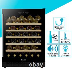 Baridi 54 Bottle Wine Cooler Fridge with Digital Touch Controls LED Light B