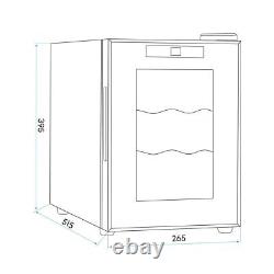 Baridi 6 Bottle Wine Cooler, Thermoelectric, 5-18? C, Touch Control DH217