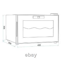 Baridi 8 Bottle Wine Cooler Thermoelectric 5-18 C Touch Control DH218
