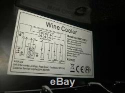Black 300mm 18 Bottle Built In Integrated Wine Cooler LED Control UBWC300B. 1