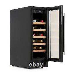 Black 30cm Cooler, 20 Bottle Wine Freestanding, Under Counter CDA FWC304BL