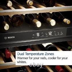 Bosch Series 6 21 Bottle Capacity Dual Zone Built-in Wine Cooler Bl KUW21AHG0G