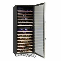 Bottle Wine Cooler Dual Zone Montpellier WC181X Stainless Steel Reversible Door
