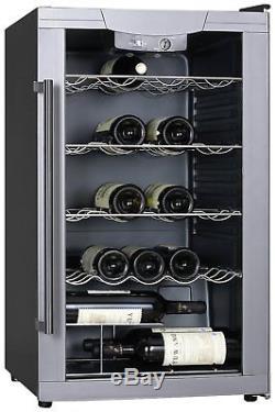 Bush M58 Wine Cooler 4 Shelves holds upto 16 Bottles 115L Black