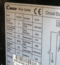 CANDY CCVB60 built in Wine Cooler 15 Bottles 12M warranty