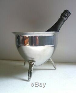 CARROL BOYES Polished Aluminium Champagne Wine Bottle Cooler. Rare