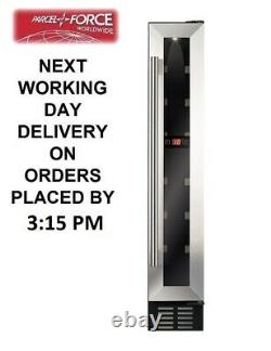 CDA FWC153SS 15cm Free Standing Under Counter Slim Stainless Steel Wine Cooler