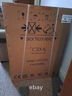 CDA FWC304BL 20 Bottle Freestanding under counter Wine Fridge / Cooler Black