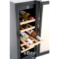CDA FWC304SS 20 Bottle Free Standing Under Counter Stainless Steel Wine Cooler