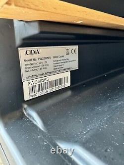 CDA FWC602SS 45 Bottles Under-Counter Wine Cooler Stainless Steel. Fridge