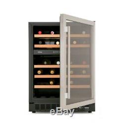 CDA FWC604SS 60cm Wine Cooler in Stainless Steel, Dual Zone, 46 Bottles, 1 Door