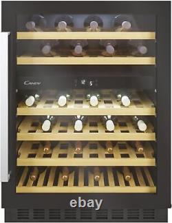 Candy CCVB60DUK 46-Bottle Dual Zone Built-in Wine Cooler-4028