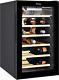 Candy CWC021ELSPK/N 21 Bottle Wine Cooler, 6 Wooden Shelves, Glass Door, LED