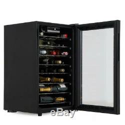 Candy CWC150UK Freestanding 41 Bottle Wine Cooler (49cm wide x 84cm) Black Glass