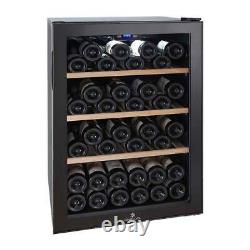 Cavecool Chill Topaz Wine Cooler 62 Bottles Single Zone Black