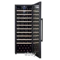 Cavecool Raw Zircon Wine Cooler 84 Bottles 1 Zone Black