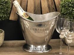 Champagne Bucket Ice Bath Large Aluminium Cooler 2 bottle Wine coolers bucket