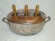 Champagne Ice Bath 3 Bottle With Lid Pewter Silver Finish Wine Cooler Bucket Tub