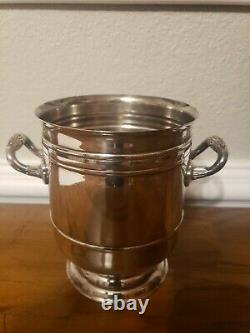 Christofle France Sully Silver Plated Champagne Wine Bottle Ice Bucket Cooler