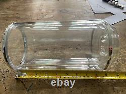 Clear Wine Bottle Cooler Plastic and chrome X 12