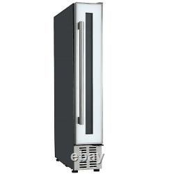 Cookology CWC150wh 15cm Wine Cooler in Black Glass, 7 Bottle Cabinet collection