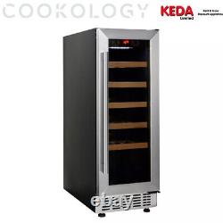 Cookology CWC300SS Wine Cooler 20Bottle 30cm Undercounter Stainless Steel