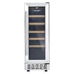 Cookology CWC300SS Wine Cooler S/Steel 20 Bottle 30cm Undercounter Fridge