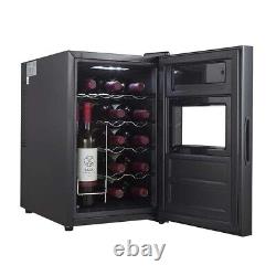 Cookology CWTE15BK 39L Thermo Electric Wine Cooler 15 Bottle Capacity Black