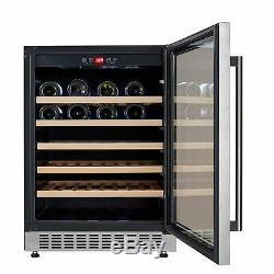 Cookology Graded CWC600SS 60cm Wine Cooler in Stainless Steel 54 Bottle Fridge