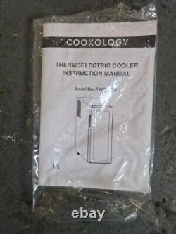 Cookology TWC 12BK Tall 12 Bottle Thermoelectric Wine Cooler, Less Noise