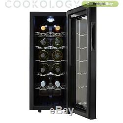 Cookology Thermoelectric Wine Cooler, Tall 12 Bottle, Less Noise & Vibration
