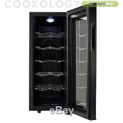 Cookology Thermoelectric Wine Cooler, Tall 12 Bottle, Less Noise & Vibration