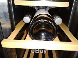 Culina UBWCTZ60SS Double Twin Door Dual Zone Temp 36 Wine Bottles Fridge Cooler