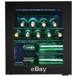 Danby 16 Bottle Freestanding Wine Cooler With Showcase LED Lighting DWC016KA1BDB