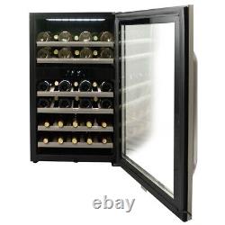 Danby DWC114KD1BSS, 38 Bottle Freestanding, Dual Zone Wine Cooler in St