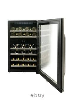 Danby DWC114KD1BSS, 38 Bottle Freestanding, Dual Zone Wine Cooler in Stainless