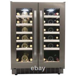Danby DWC120KD1BSS, 40 Bottle Dual Zone Wine Cooler in Stainless Steel