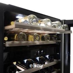 Danby DWC134KD1BSS, 46 Bottle Freestanding, Dual Zone Wine Cooler 233