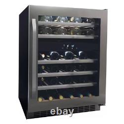 Danby DWC134KD1BSS 46 Bottle Freestanding Dual Zone Wine Cooler Stainless Steel