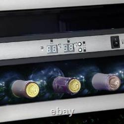 Danby Designer 38-Bottle Dual Temperature Zone LED Freestanding Wine Cooler