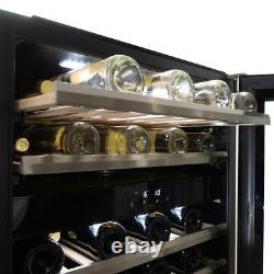 Danby Freestanding Wine Cooler 46 Bottle Dual Zone Stainless Steel DWC134KD1BSS