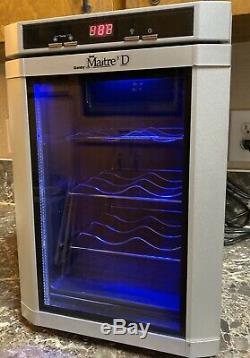 Danby Maitre'D 6 Bottle Digital Wine Cooler Storage Refrigerator Countertop Used