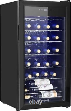 Display4top 28 Bottles Wine Fridge, Cooler, Wine refrigerator, Digital