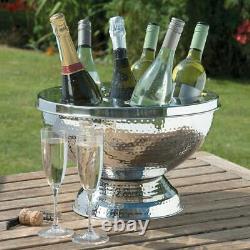 Eddingtons Elegant Champagne/Wine Cooler 6 Bottle Hammered Cooler