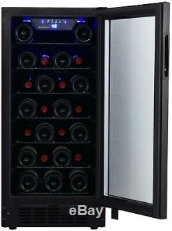 EdgeStar BWR301BL 15 Inch Wide 30 Bottle Built-In Single Zone Wine Cooler with